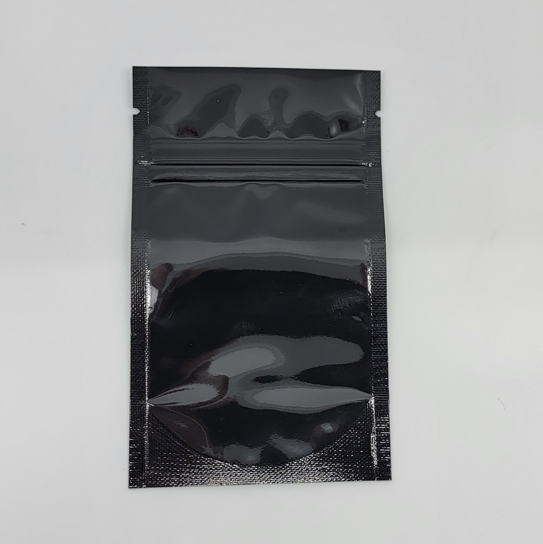 Custom Mylar Bag - 3x5 - Gloss - Black/Clear