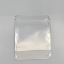 Load image into Gallery viewer, Custom Mylar Bag - 4x5 - Matte - White/Clear - Round Corners
