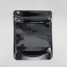 Load image into Gallery viewer, Custom Mylar Bag - 4x5 - Gloss - Black/Clear - Round Corners
