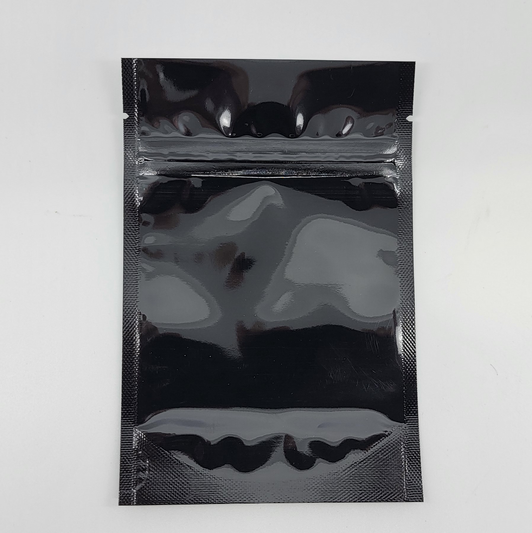 Custom Mylar Bag - 4x6 - Gloss - Black/Clear