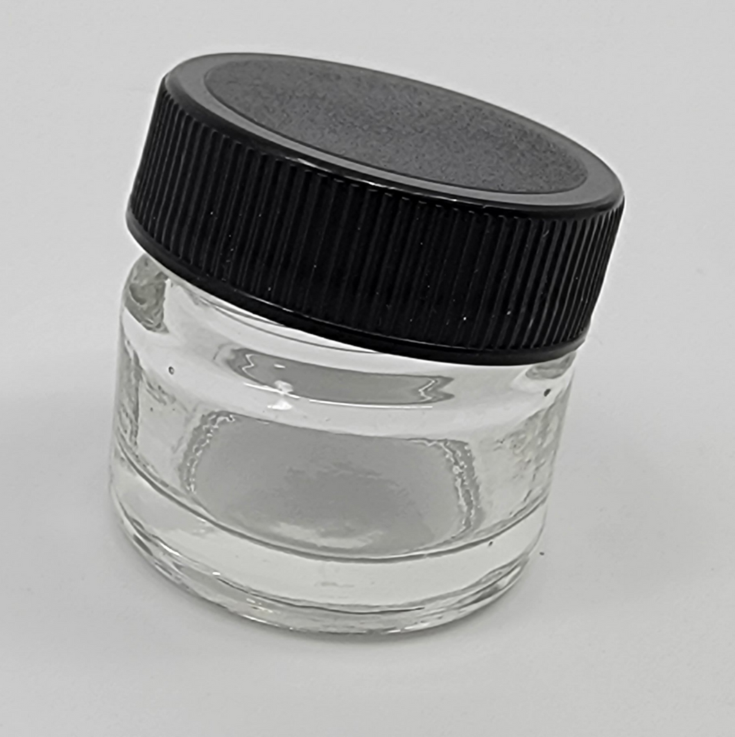 Custom Glass Jars - 5ml - Black Lid