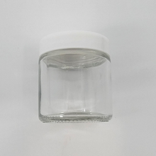 Load image into Gallery viewer, Custom Glass Jars - 3oz - White Lid
