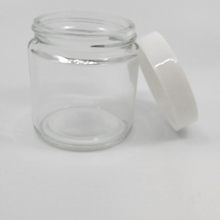 Load image into Gallery viewer, Custom Glass Jars - 3oz - White Lid
